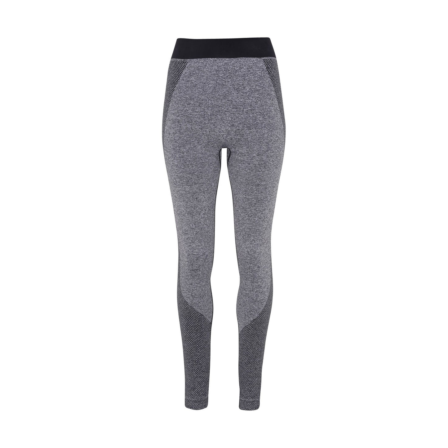 Charcoal - Front - TriDri Womens-Ladies Seamless 3D Fit Multi Sport Sculpt Leggings