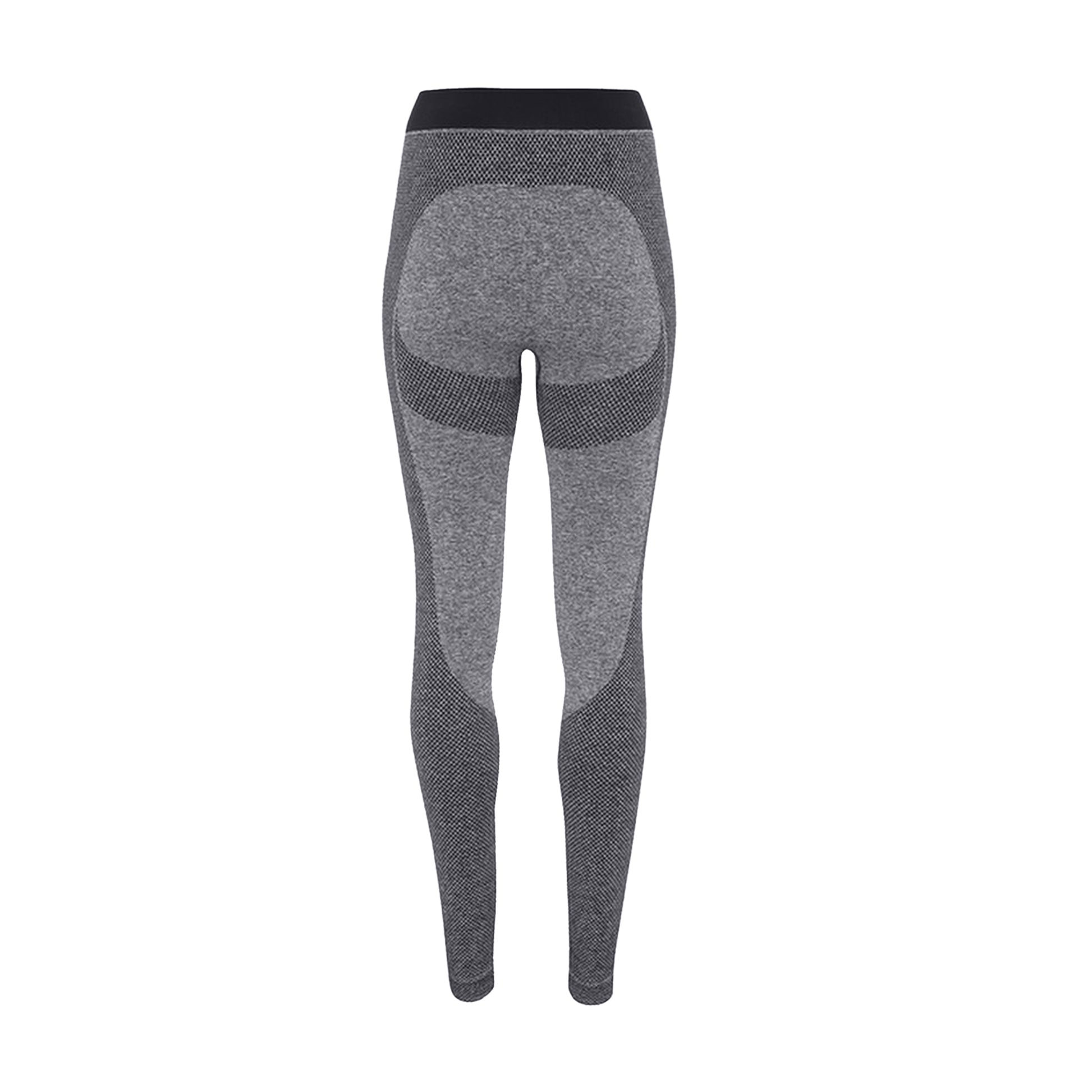 Charcoal - Back - TriDri Womens-Ladies Seamless 3D Fit Multi Sport Sculpt Leggings