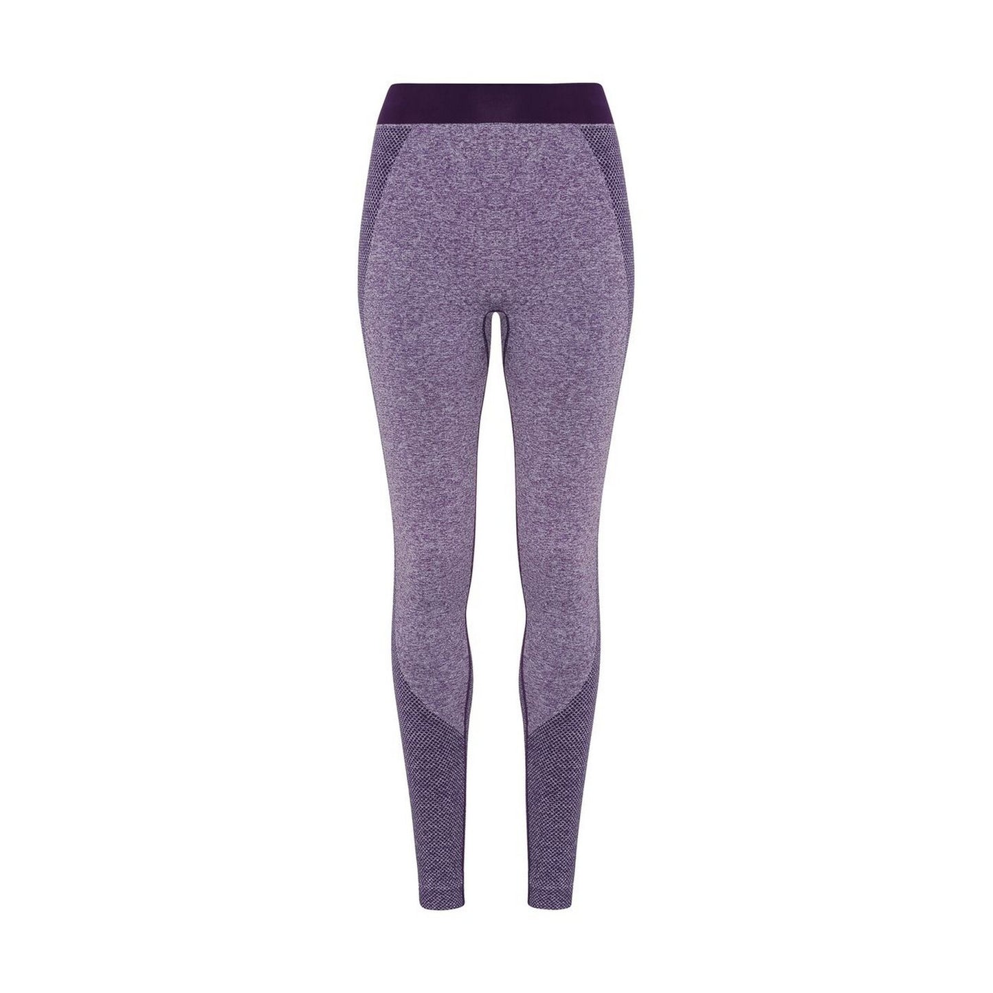 Purple - Front - TriDri Womens-Ladies Seamless 3D Fit Multi Sport Sculpt Leggings