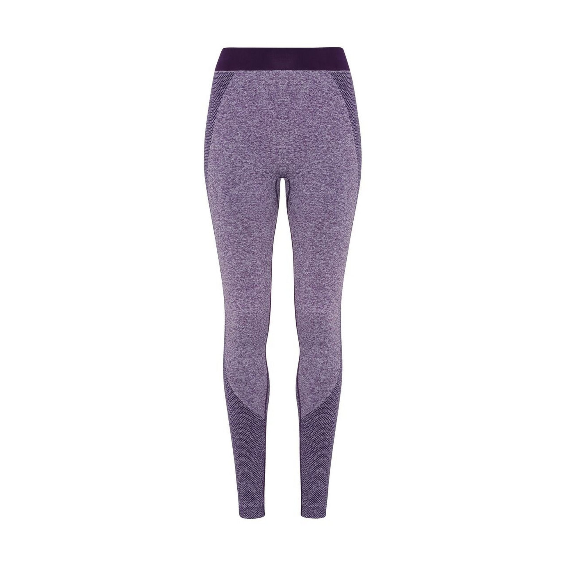 Purple - Front - TriDri Womens-Ladies Seamless 3D Fit Multi Sport Sculpt Leggings