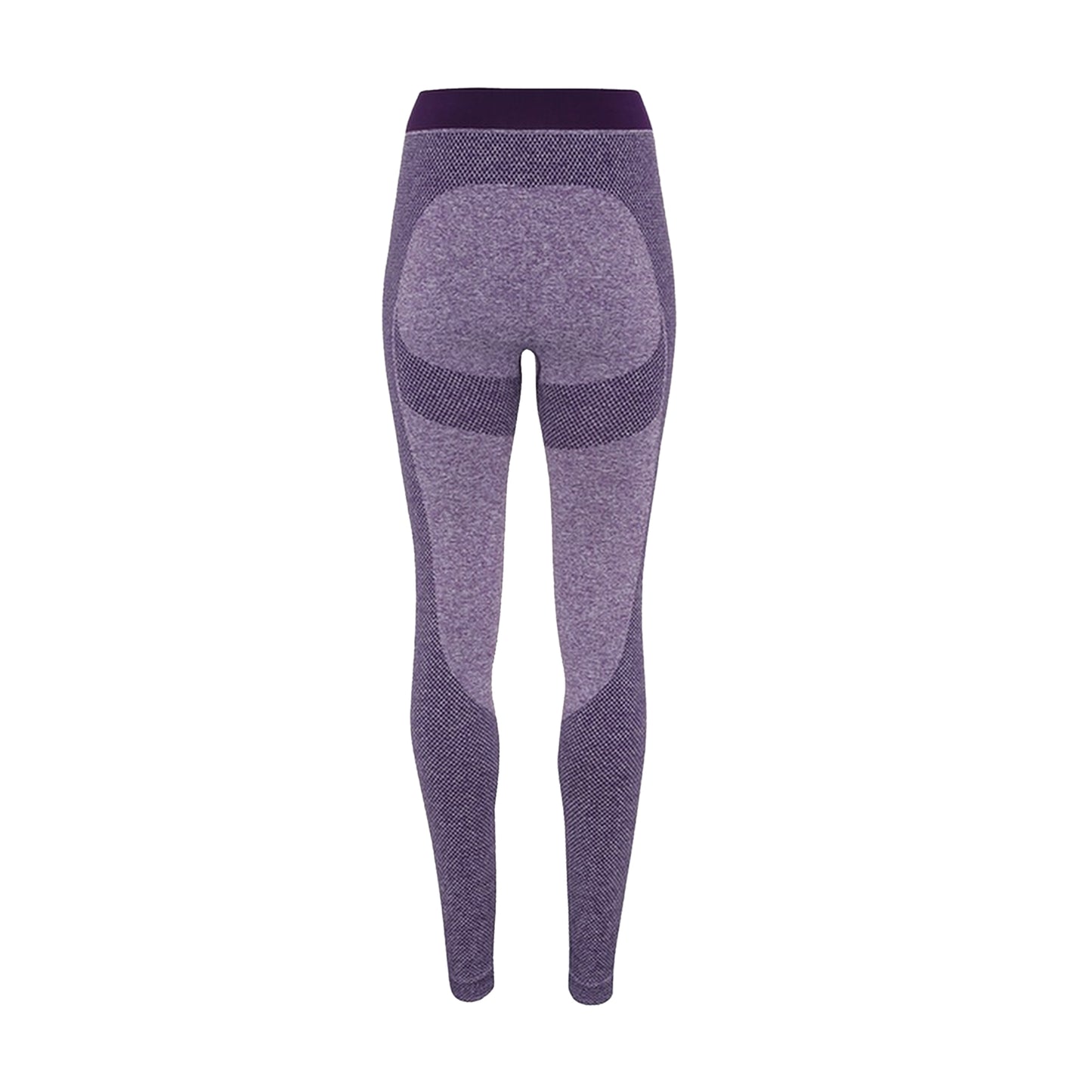 Purple - Back - TriDri Womens-Ladies Seamless 3D Fit Multi Sport Sculpt Leggings