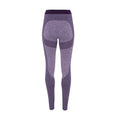 Purple - Back - TriDri Womens-Ladies Seamless 3D Fit Multi Sport Sculpt Leggings