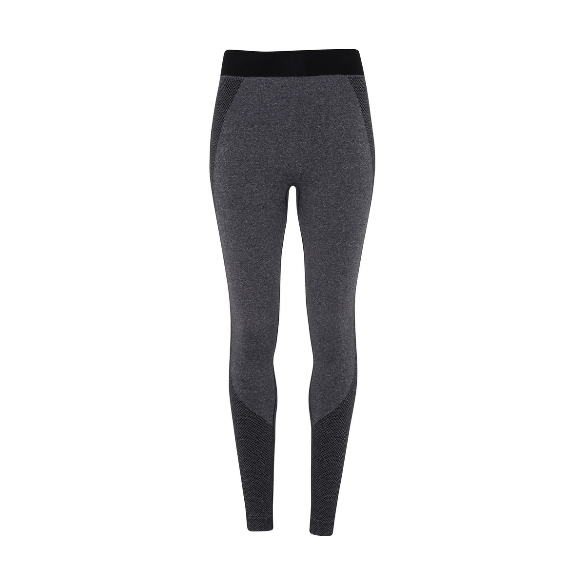 Black - Front - TriDri Womens-Ladies Seamless 3D Fit Multi Sport Sculpt Leggings