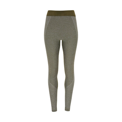 Olive - Front - TriDri Womens-Ladies Seamless 3D Fit Multi Sport Sculpt Leggings