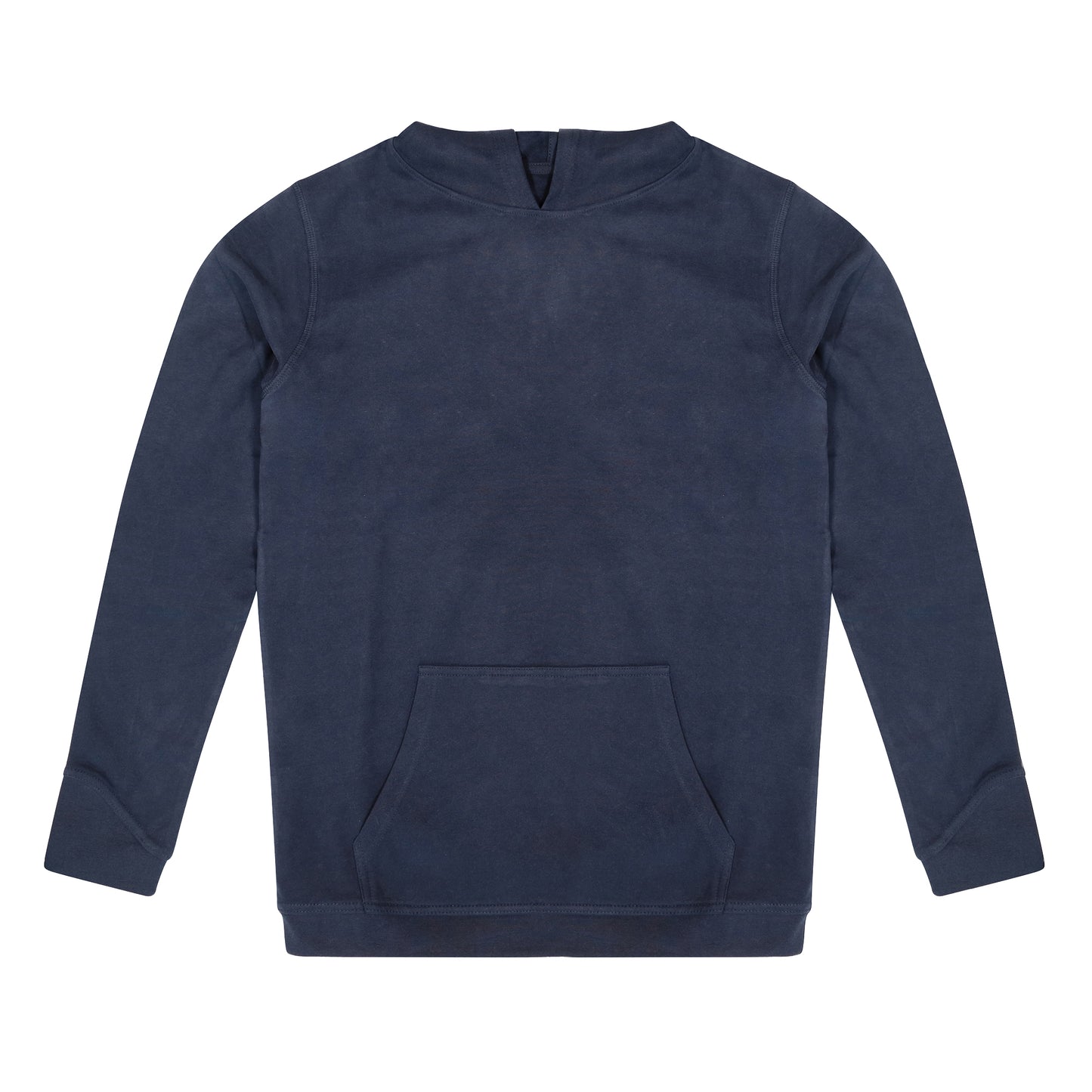 Navy - Front - AWDis Ecologie Adults Unisex Corcovado Organic Hoodie