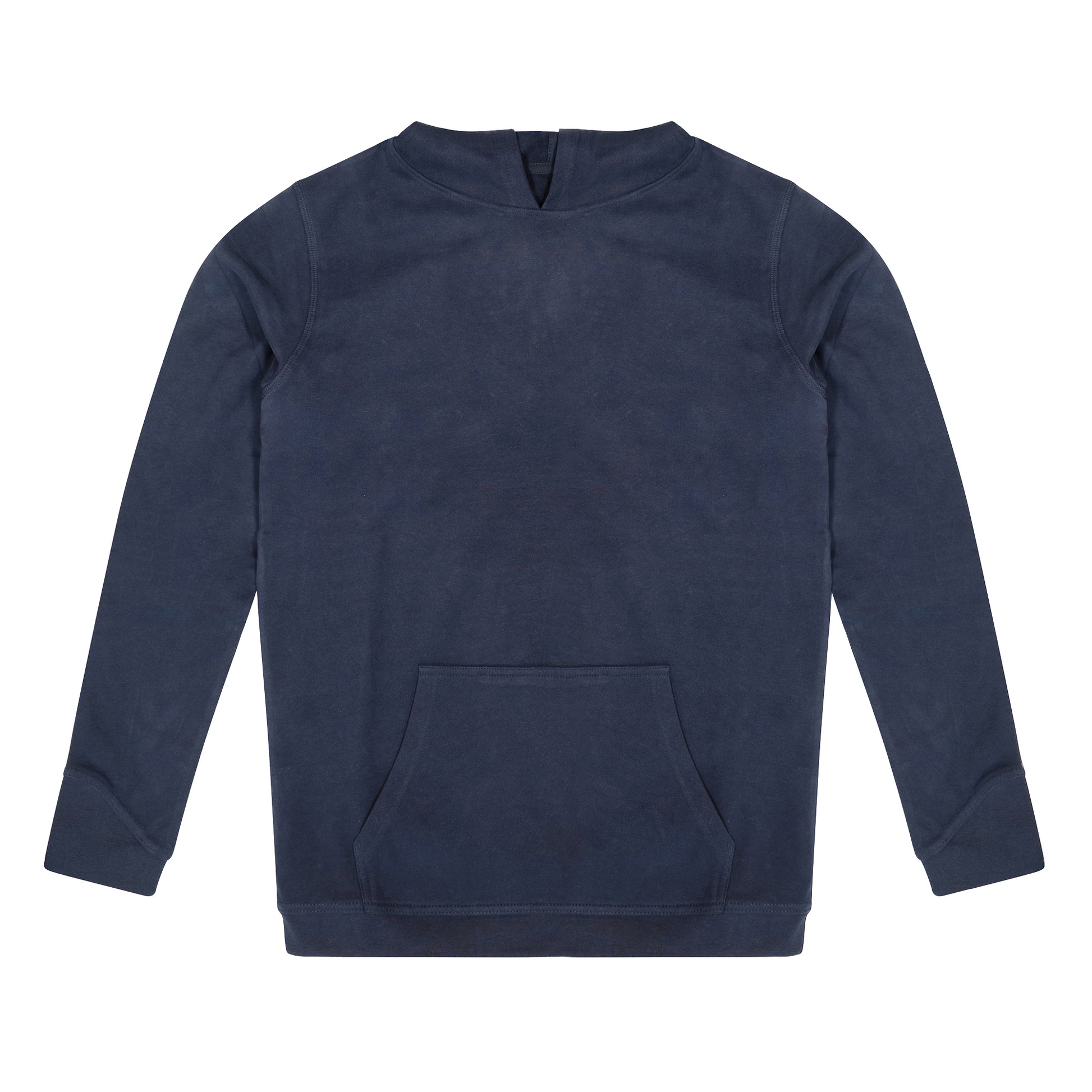 Navy - Front - AWDis Ecologie Adults Unisex Corcovado Organic Hoodie