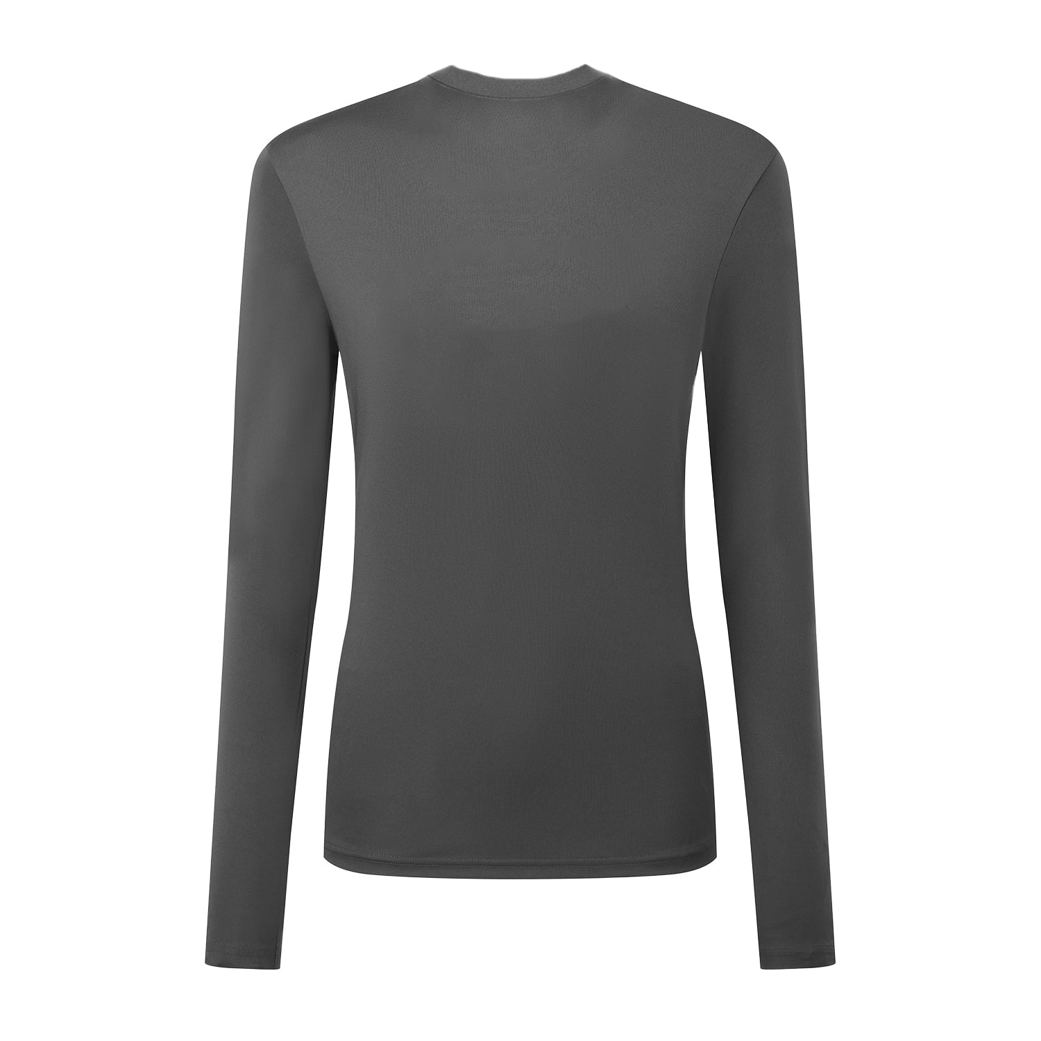 Charcoal - Back - TriDri Womens-Ladies Long Sleeve Performance T-Shirt