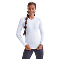 White - Side - TriDri Womens-Ladies Long Sleeve Performance T-Shirt