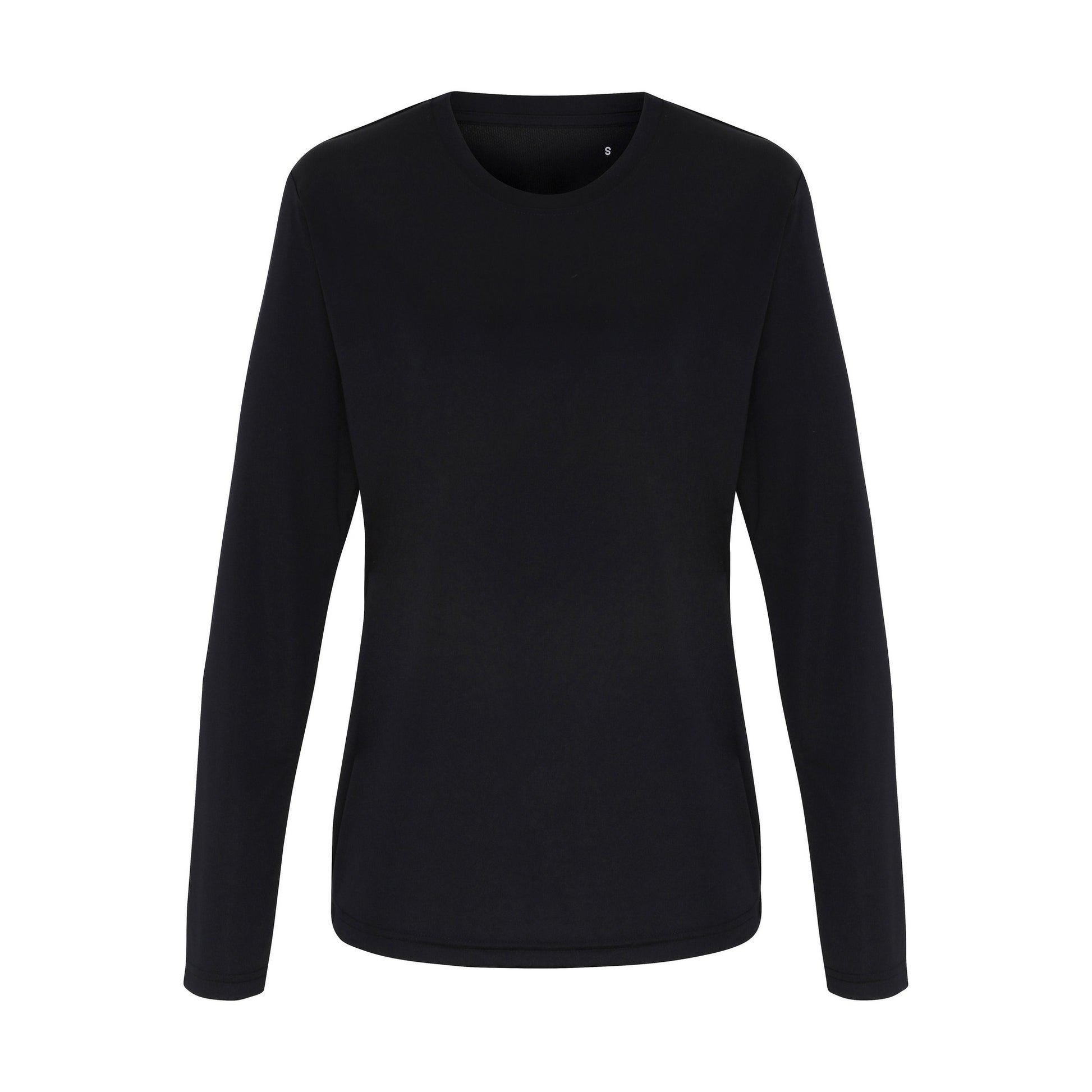Black - Front - TriDri Womens-Ladies Long Sleeve Performance T-Shirt