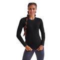 Black - Side - TriDri Womens-Ladies Long Sleeve Performance T-Shirt