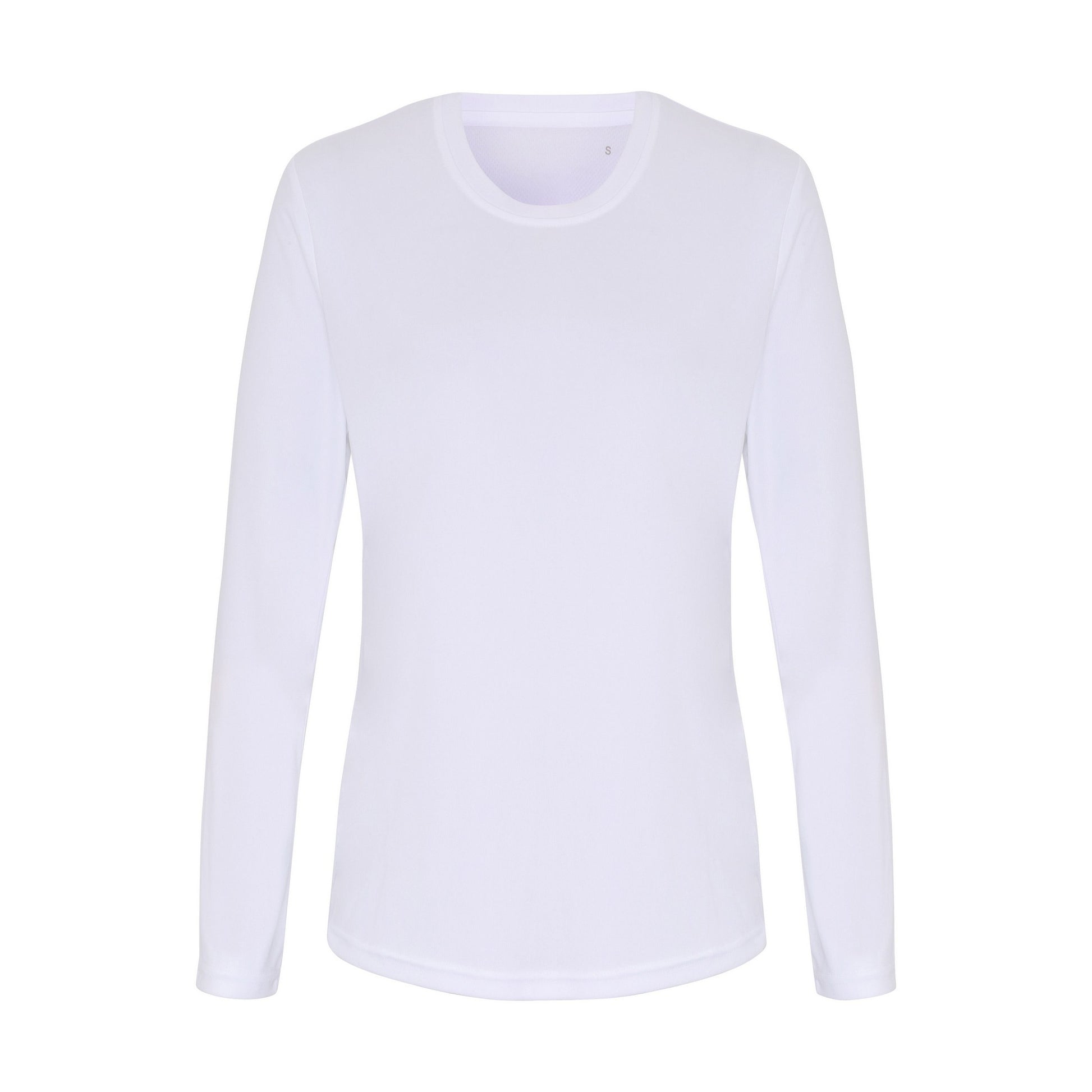 White - Front - TriDri Womens-Ladies Long Sleeve Performance T-Shirt