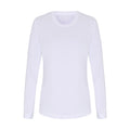 White - Front - TriDri Womens-Ladies Long Sleeve Performance T-Shirt