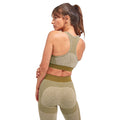 Olive Green - Side - TriDri Womens-Ladies Seamless 3D Fit Multi Sport Sculpt Bra