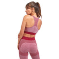 Burgundy - Side - TriDri Womens-Ladies Seamless 3D Fit Multi Sport Sculpt Bra