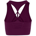 Mulberry - Back - TriDri Womens-Ladies Seamless 3D Fit Multi Sport Reveal Sports Bra