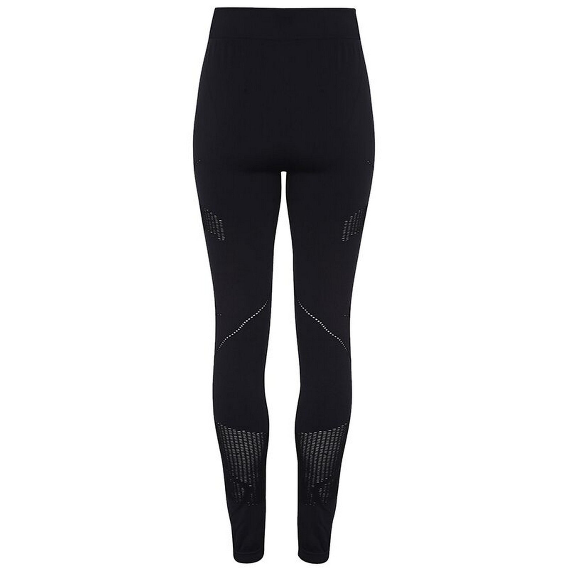 Black - Back - TriDri Womens-Ladies Seamless 3D Fit Multi Sport Reveal Leggings