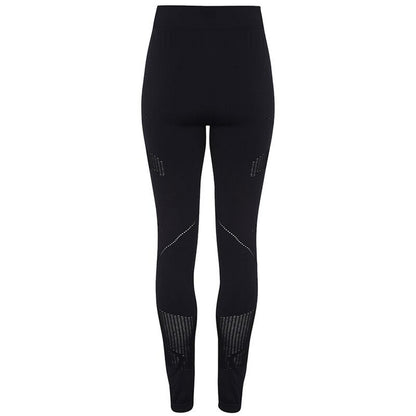 Black - Back - TriDri Womens-Ladies Seamless 3D Fit Multi Sport Reveal Leggings