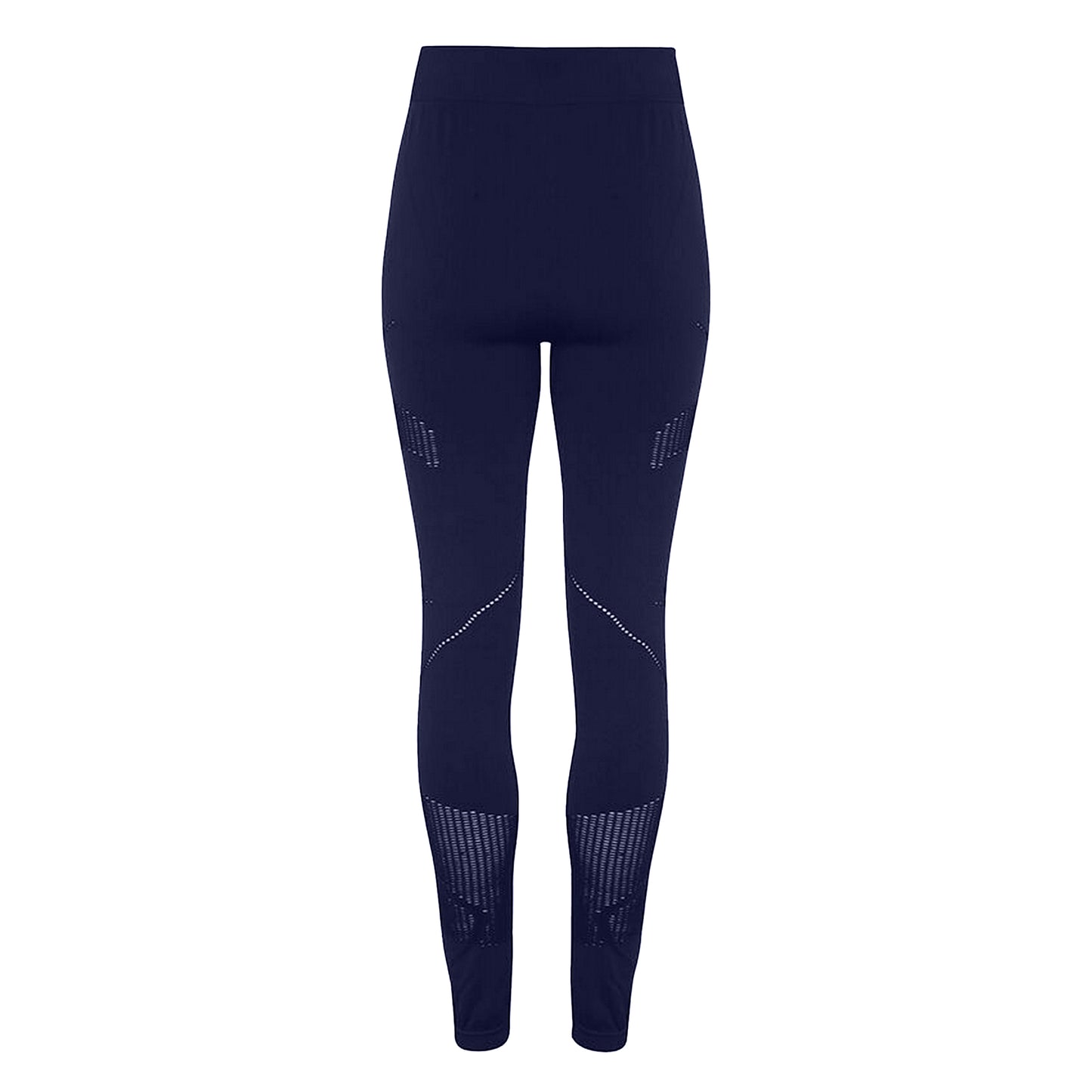 Navy - Back - TriDri Womens-Ladies Seamless 3D Fit Multi Sport Reveal Leggings