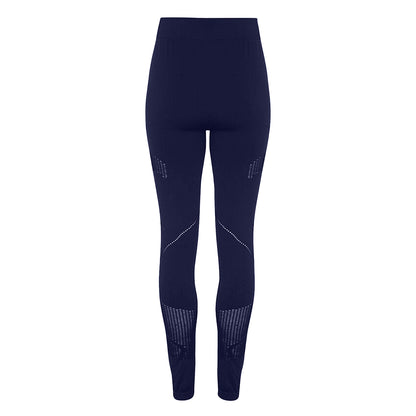 Navy - Back - TriDri Womens-Ladies Seamless 3D Fit Multi Sport Reveal Leggings