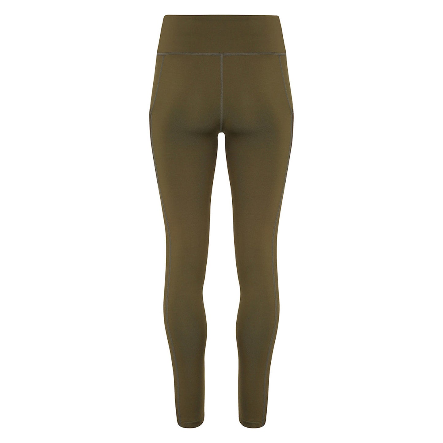 Olive Green - Back - TriDri Womens-Ladies Performance Compression Leggings