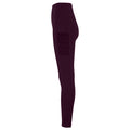 Mulberry - Side - TriDri Womens-Ladies Performance Compression Leggings