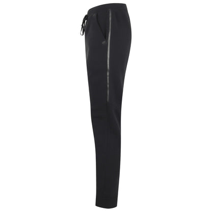 Black - Side - Tombo Mens Tech Slim Leg Joggers
