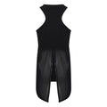 Black - Back - Tombo Womens-Ladies Open Back Vest