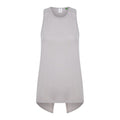 Light Grey - Front - Tombo Womens-Ladies Open Back Vest