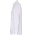 White - Side - Premier Mens Stretch Fit Poplin Long Sleeve Shirt