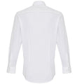 White - Lifestyle - Premier Mens Stretch Fit Poplin Long Sleeve Shirt