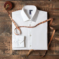White - Lifestyle - Premier Mens Stretch Fit Poplin Long Sleeve Shirt