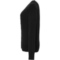 Black - Side - Premier Womens-Ladies Essential Acrylic Cardigan