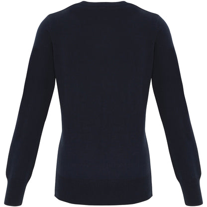 Navy - Back - Premier Womens-Ladies Essential Acrylic Cardigan
