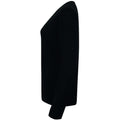 Black - Lifestyle - Henbury Womens-Ladies 12 Gauge Fine Knit V-Neck Jumper - Sweatshirt