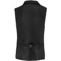 Dark Grey - Back - Premier Mens Herringbone Waistcoat