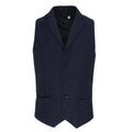 Navy - Front - Premier Mens Herringbone Waistcoat