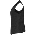 Dark Grey - Side - Premier Womens-Ladies Herringbone Waistcoat