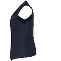 Navy - Side - Premier Womens-Ladies Herringbone Waistcoat