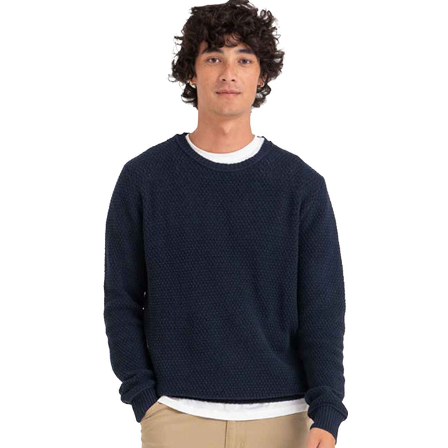 Navy - Side - AWDis Ecologie Adults Unisex Taroko Regen Jumper