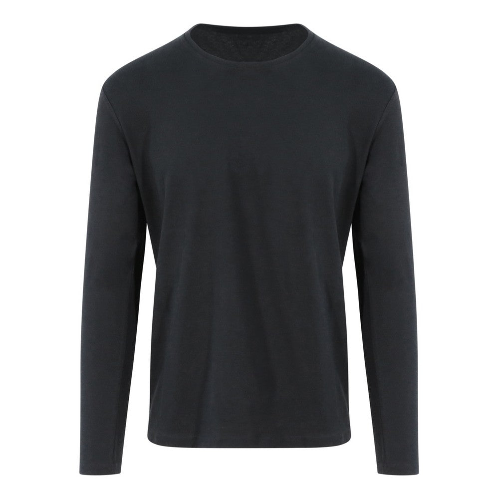 Jet Black - Front - AWDis Ecologie Adults Unisex Erawan Organic Long Sleeve Tee