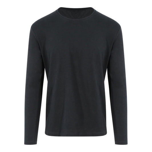 Jet Black - Front - AWDis Ecologie Adults Unisex Erawan Organic Long Sleeve Tee