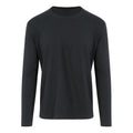 Jet Black - Front - AWDis Ecologie Adults Unisex Erawan Organic Long Sleeve Tee
