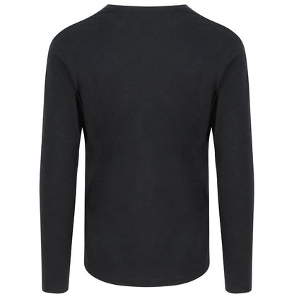 Jet Black - Side - AWDis Ecologie Adults Unisex Erawan Organic Long Sleeve Tee