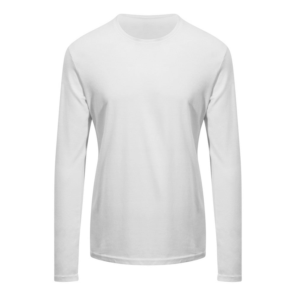 Arctic White - Front - AWDis Ecologie Adults Unisex Erawan Organic Long Sleeve Tee