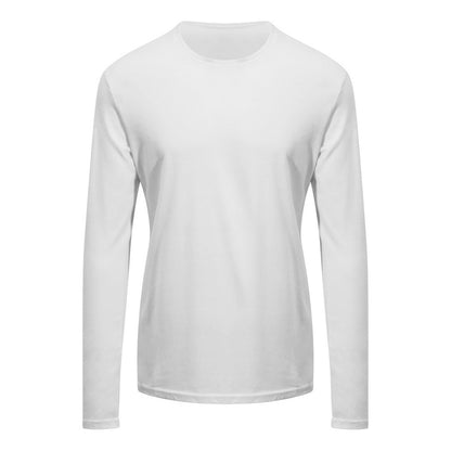 Arctic White - Front - AWDis Ecologie Adults Unisex Erawan Organic Long Sleeve Tee