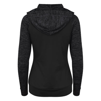 Jet Black - Back - AWDis Just Cool Womens-Ladies Girlie Cool Contrast Zoodie