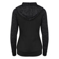 Jet Black - Back - AWDis Just Cool Womens-Ladies Girlie Cool Contrast Zoodie