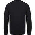 Navy - Side - Henbury Mens V Neck Button Fine Knit Cardigan