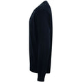 Navy - Lifestyle - Henbury Mens V Neck Button Fine Knit Cardigan