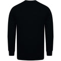 Black - Side - Henbury Mens V Neck Button Fine Knit Cardigan